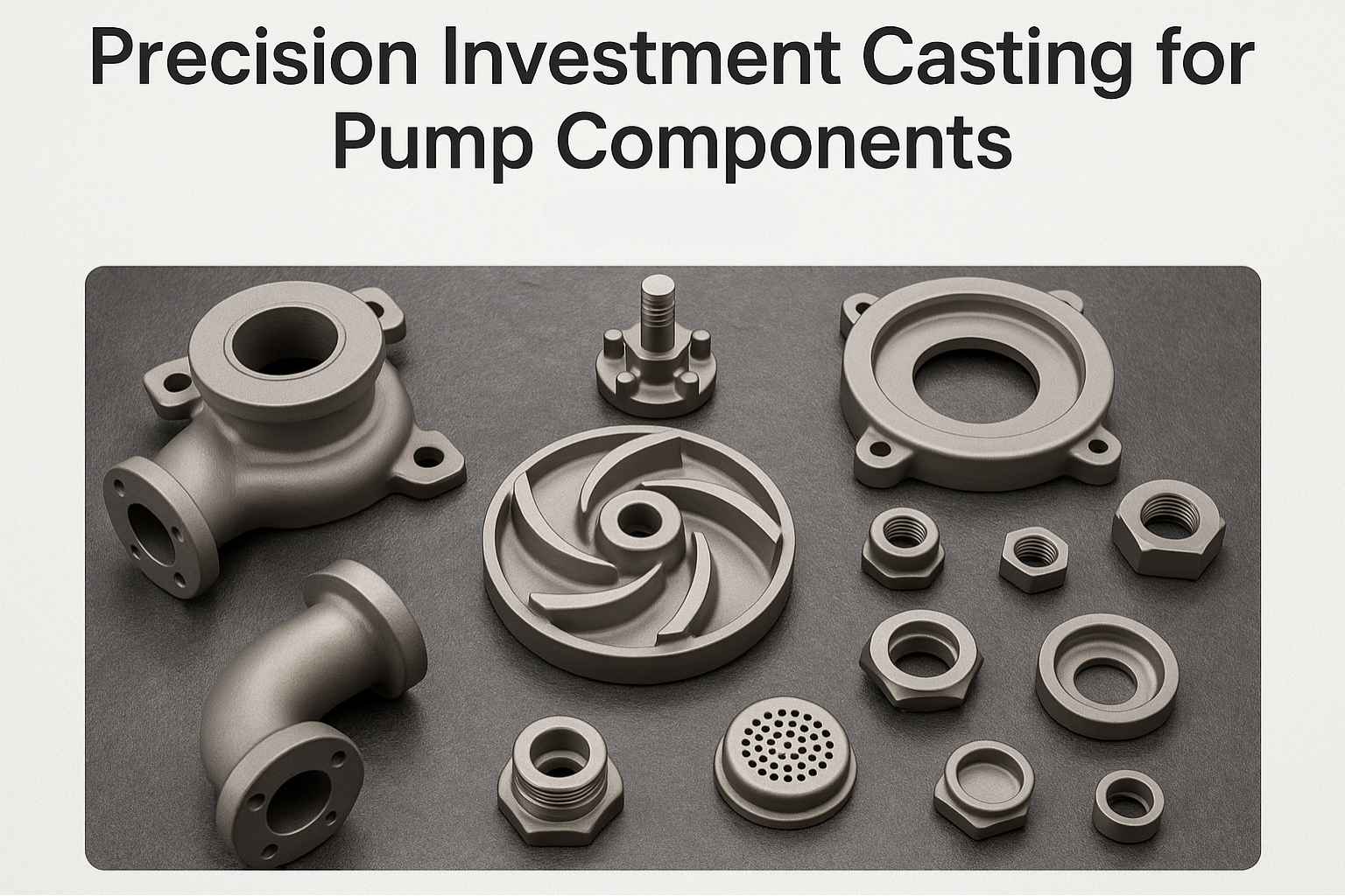 precision investment casting for pump components