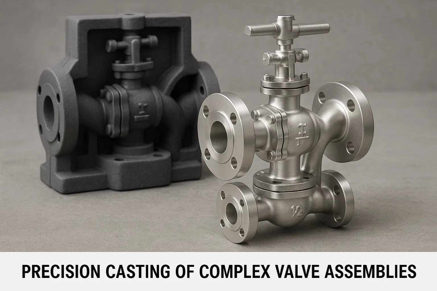 precision casting of complex valve