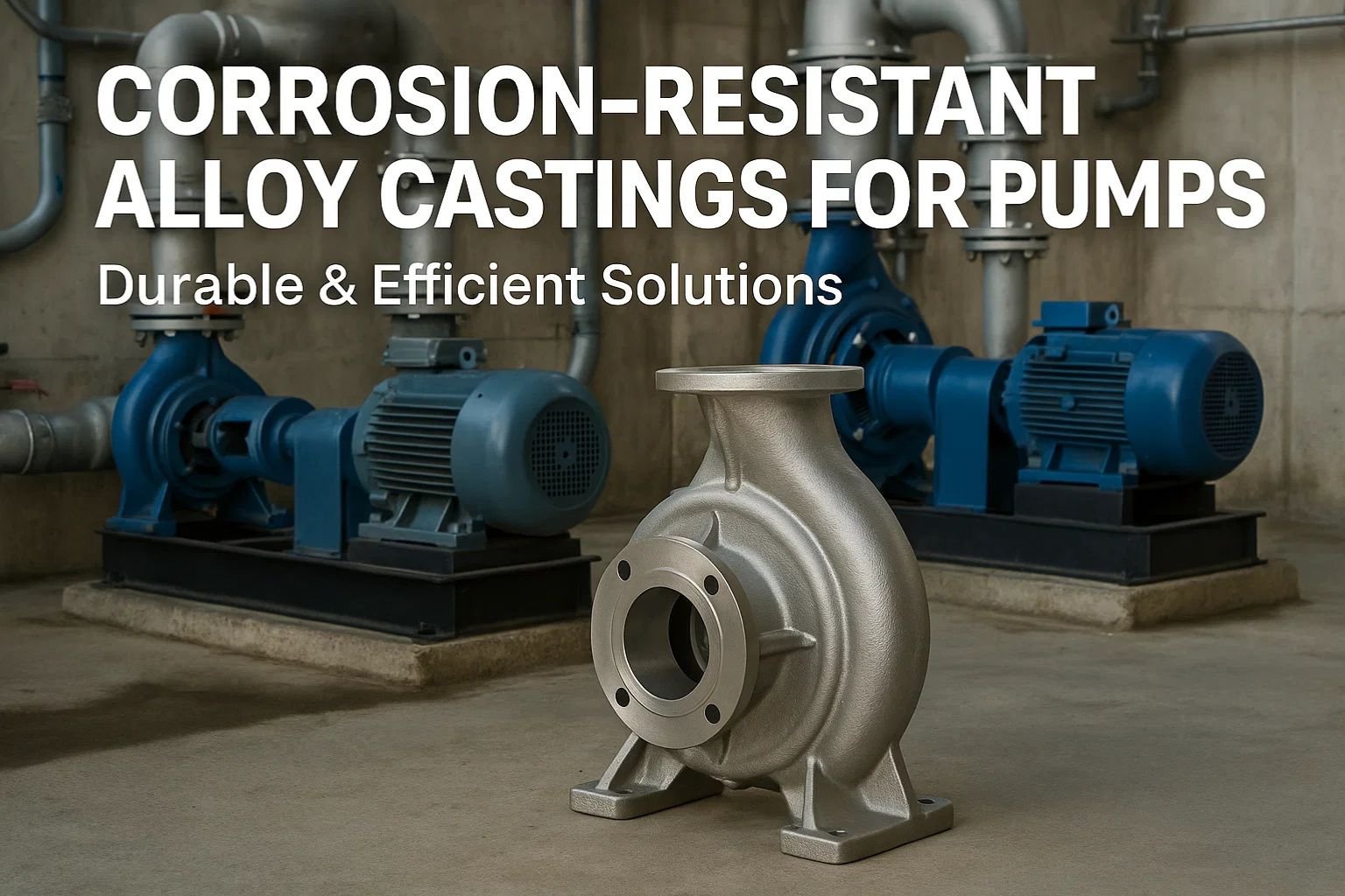 Corrosion-resistant alloy castings for pumps