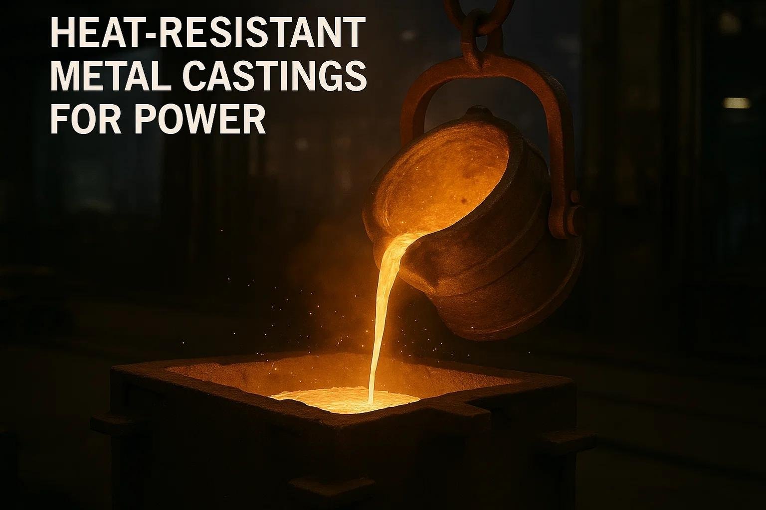 Heat-resistant metal castings for power