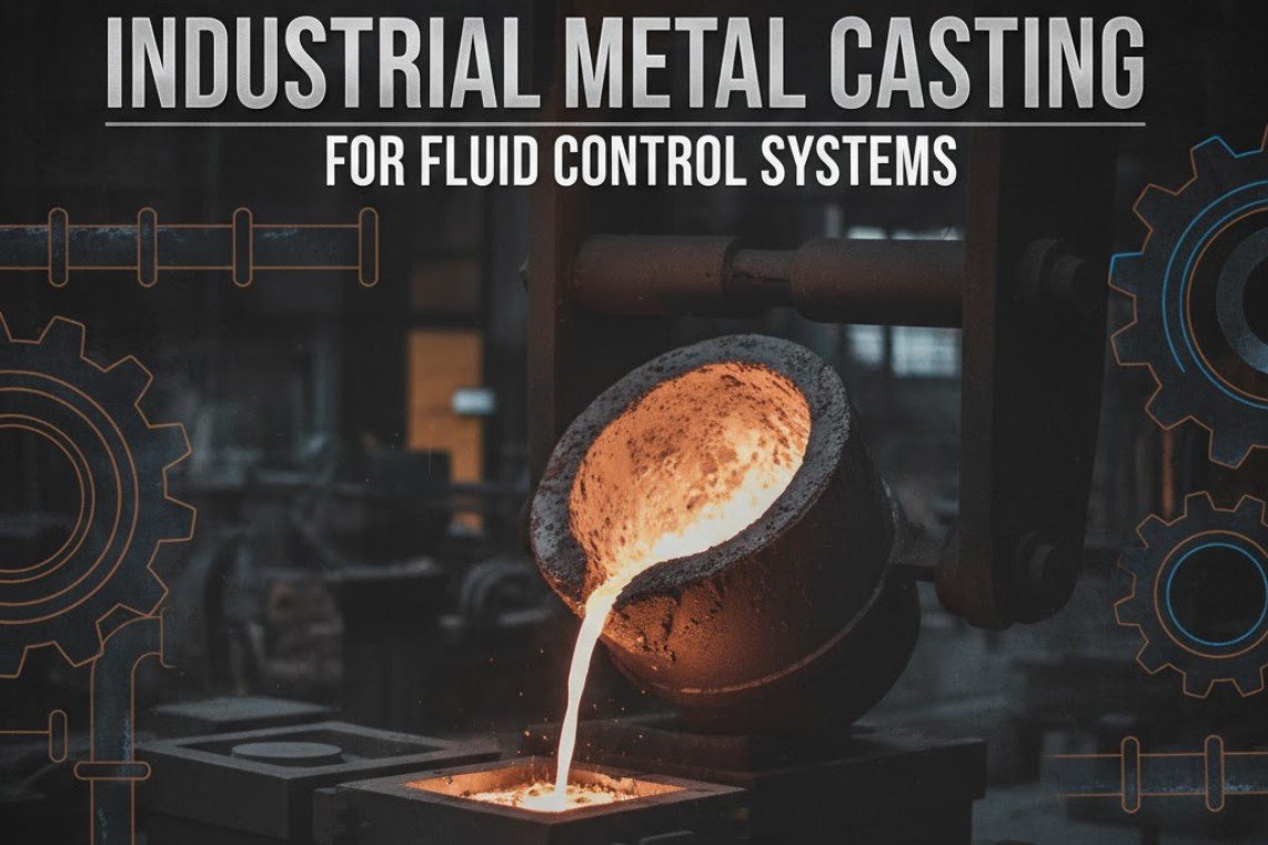 Industrial metal casting for fluid control systems